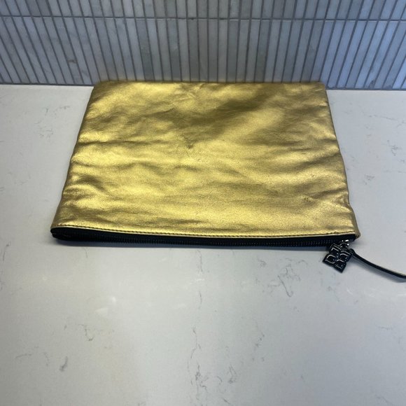 BCBG Carina Fold Over Clutch Bag in Gold, NWT - Picture 3 of 6
